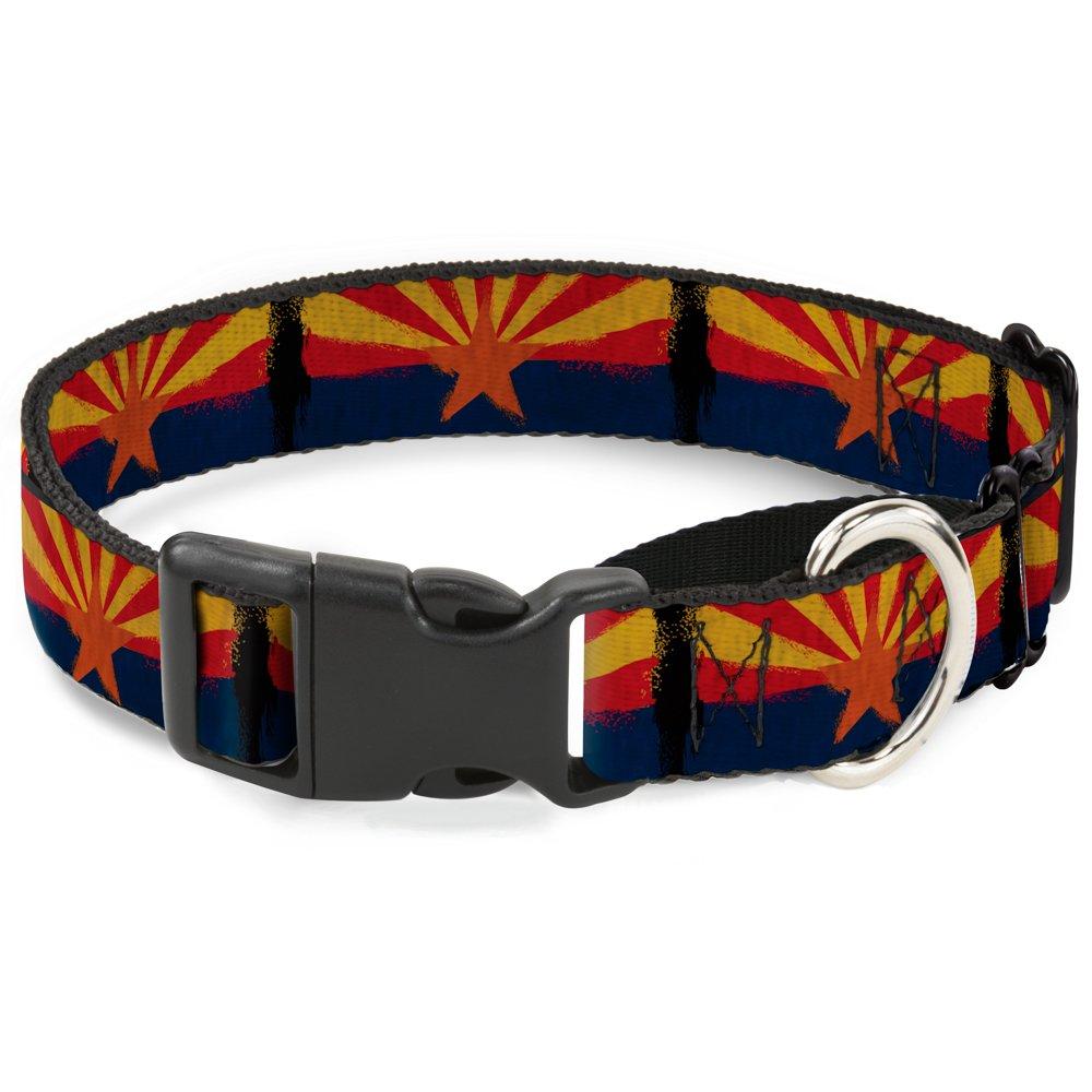 [Australia] - Buckle-Down Arizona Flag Distressed Painting Martingale Dog Collar 1" Wide - Fits 15-26" Neck - Large Multicolor 