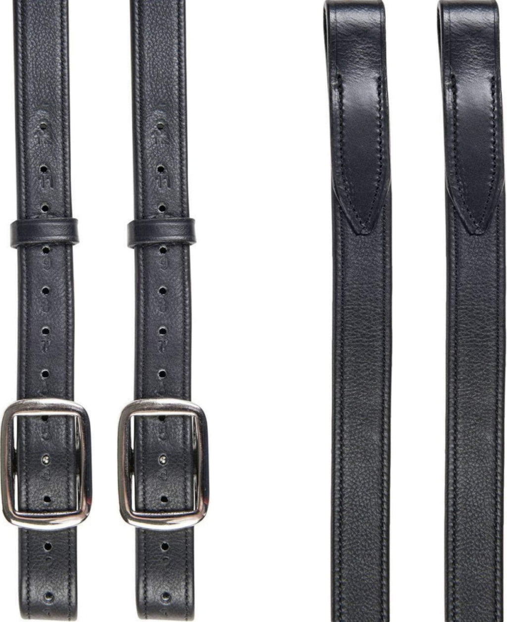 HKM 4057052259142 Stirrup Straps Dressage Pack of 2 9100 Black 42-54 cm - PawsPlanet Australia