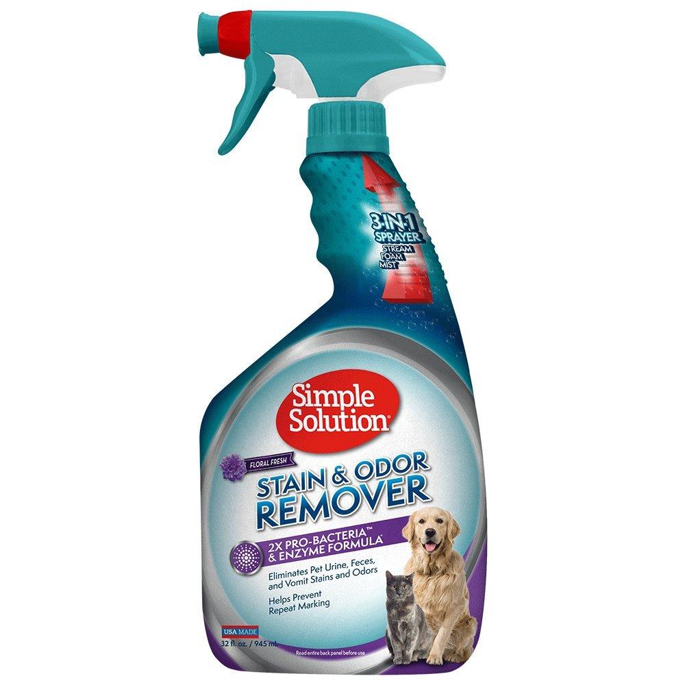 [Australia] - Simple Solution Pet Stain and Odor Remover | Enzymatic Cleaner with 2X Pro-Bacteria Cleaning Power 32 oz Spray Scented 