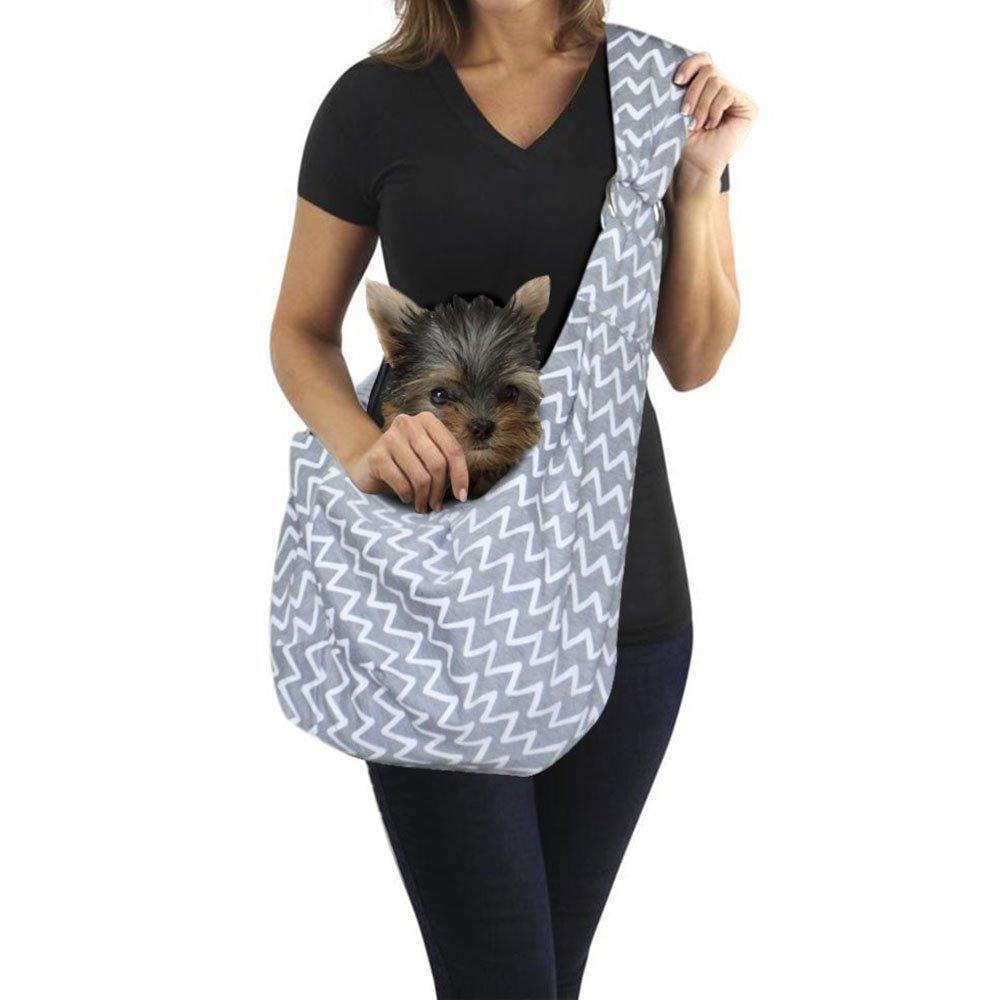[Australia] - Surblue Pet Sling Carrier Bag with Adjustable Strap, Carry Puppy up to 19 Lbs Cat Dog Comfortable Safety #2 