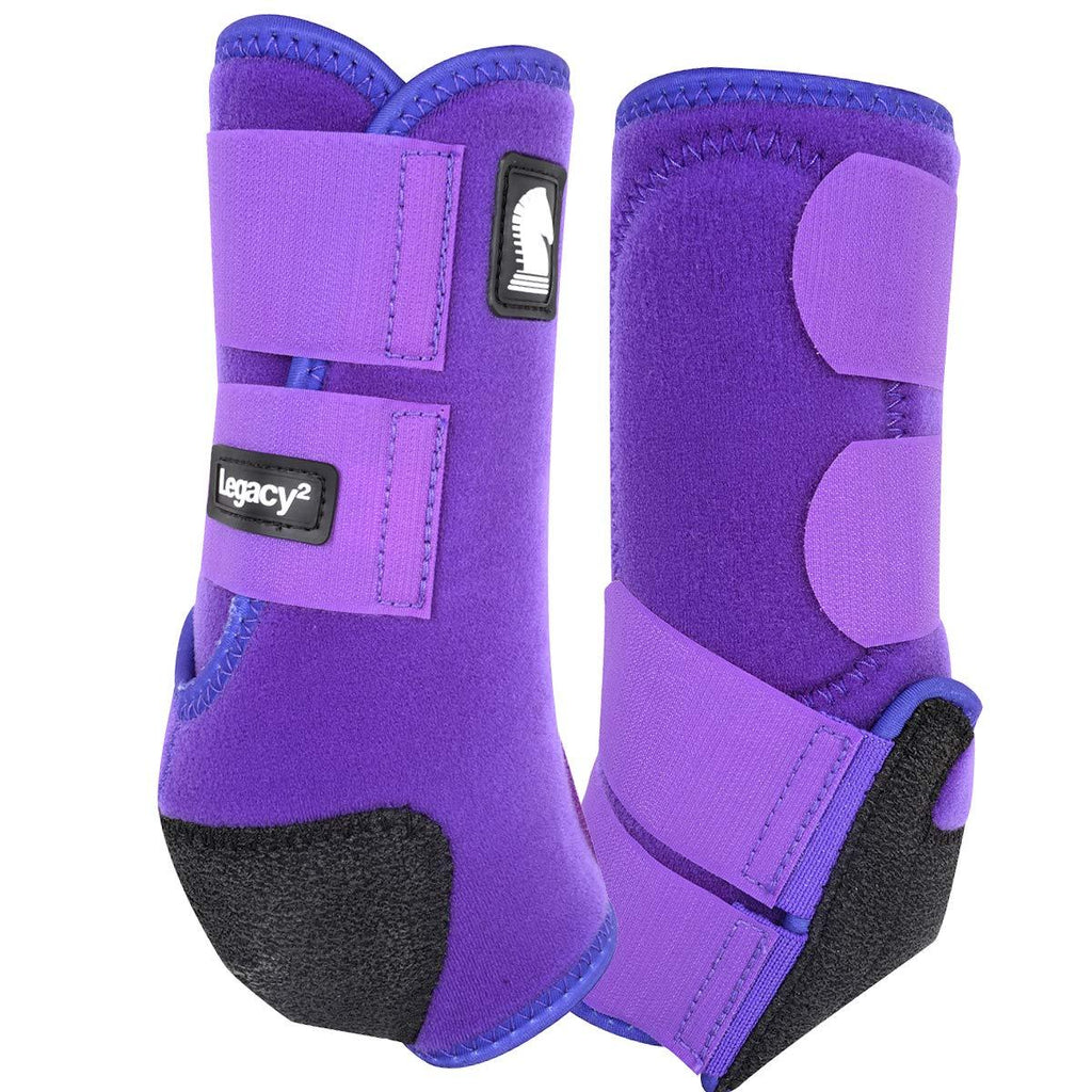 [Australia] - Classic Rope Company Legacy2 Front Protective Boots 2 Pack Purple M 