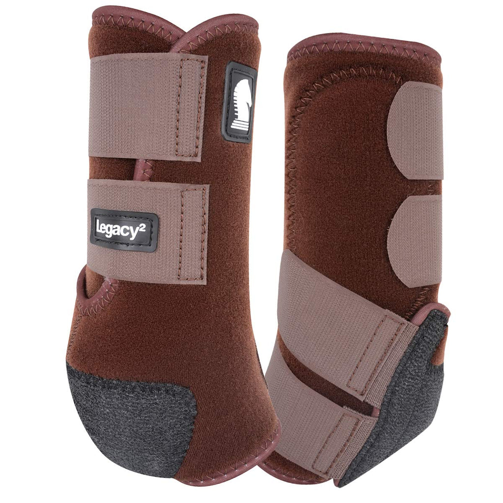 [Australia] - Classic Rope Company Legacy2 Front Protective Boots 2 Pack Chocolate M 