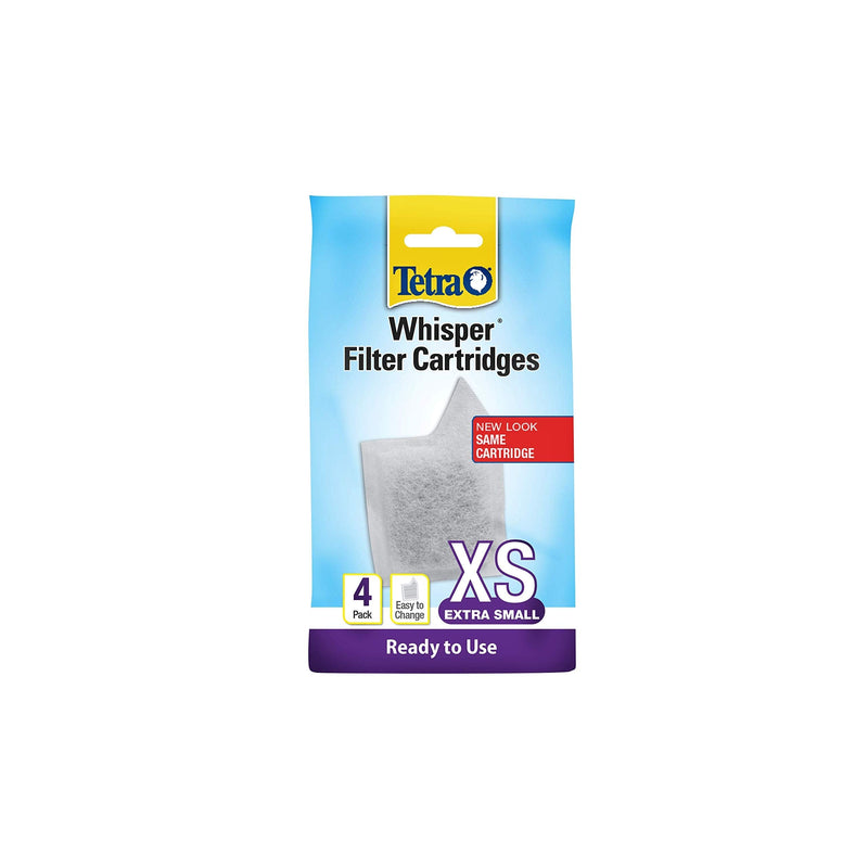 Tetra Whisper Filter Cartridges 4 Count, Extra Small, For aquarium Filtration (AQ-78052),white - PawsPlanet Australia