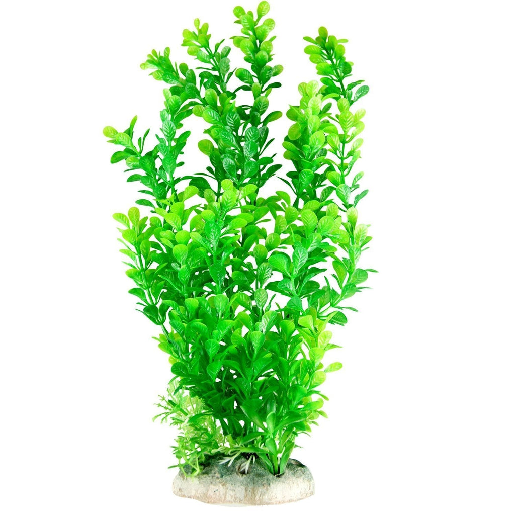 [Australia] - CNZ Aquarium Decor Fish Tank Decoration Ornament Artificial Plastic Plant Green, 13-inch 