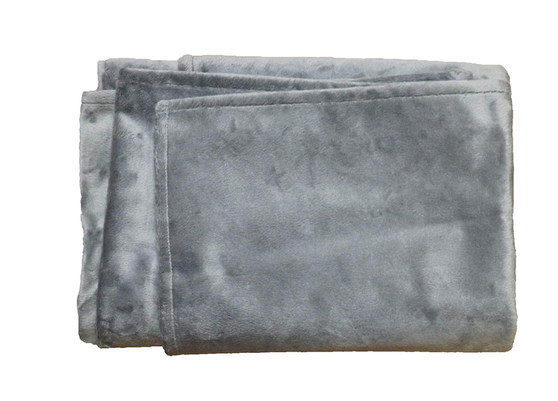 [Australia] - PetBed4Less 100% Waterproof Silky Soft Throw and Dog Blanket Cat Blanket Large 55" x 47" Gray 
