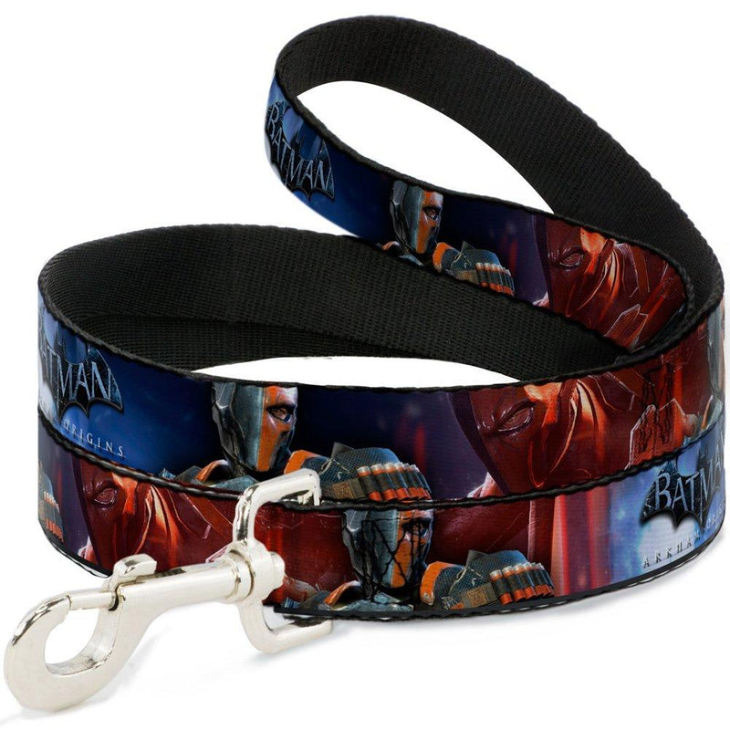 [Australia] - Buckle-Down Dog Leash Deathstroke Pose Batman Arkham Origins Logo Available in Different Lengths and Widths for Small Medium Large Dogs and Cats 6 Feet Long - 1/2" Wide 