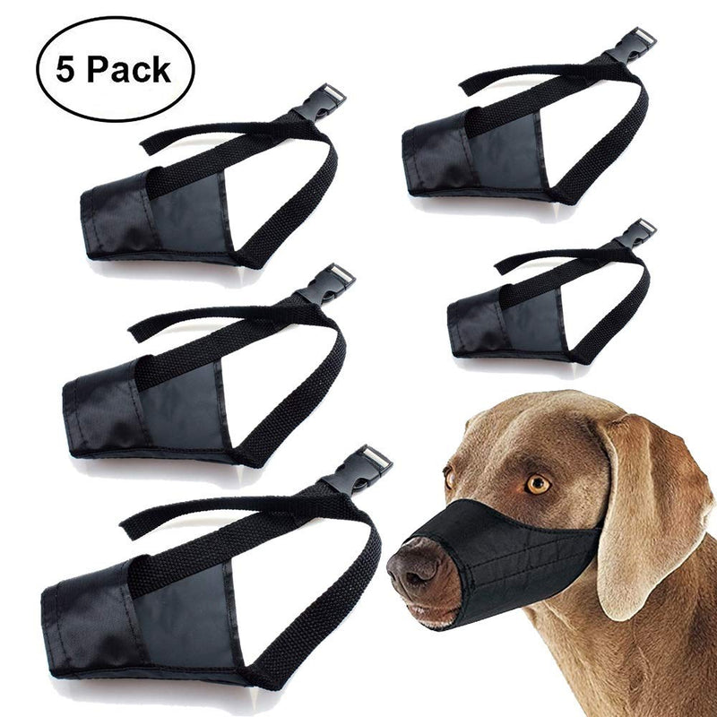 [Australia] - Dog Muzzles Suit for Small Medium Large Extra Large Dogs to Prevent Barking Biting and Chewing Adjustable Breathable Black 