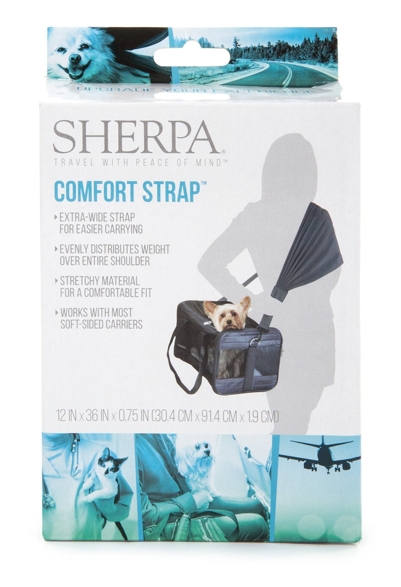 Sherpa Travel Pet Carrier Accessory, Comfort Strap, Black (56014) - PawsPlanet Australia