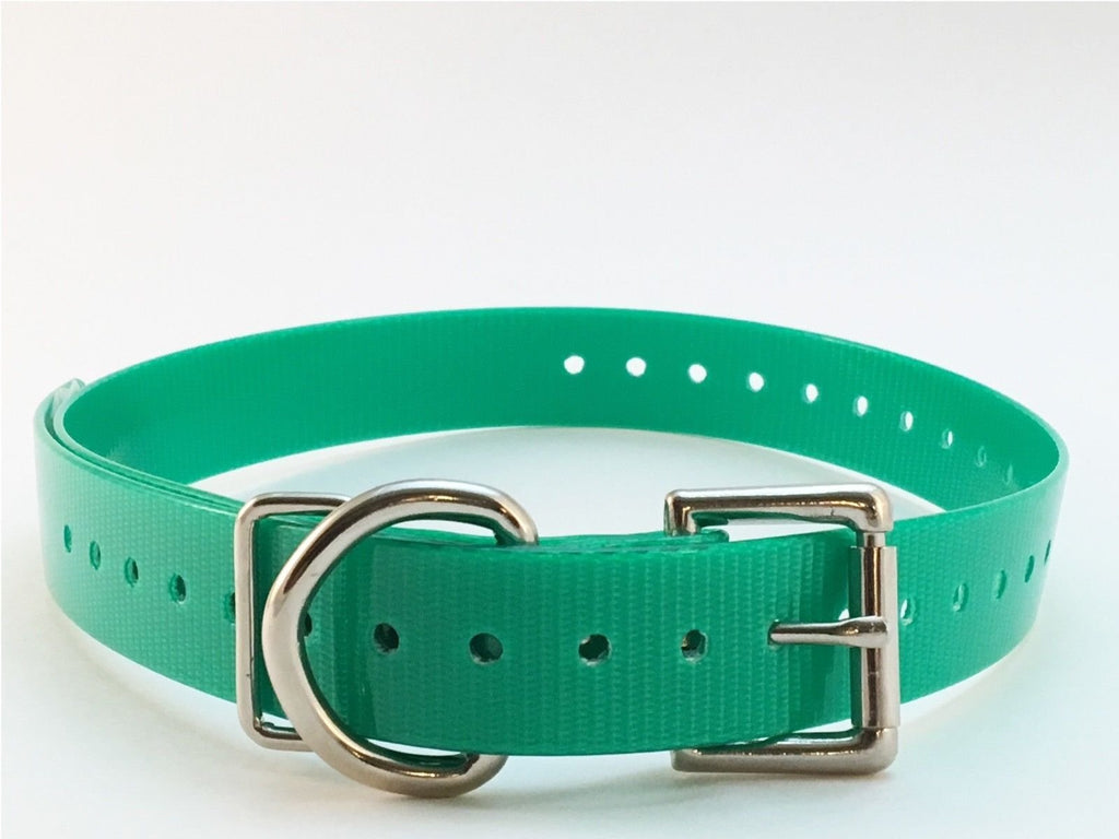 [Australia] - Sparky Pet Co Waterproof High-Flex 3/4" Roller Buckle Replacement Collars Green 