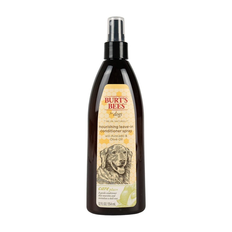 Burt's Bees for Pets Dogs Care Plus Natural Nourishing Leave-In Conditioner Spray With Avocado and Olive Oil, 12 Ounces (FF8803) - PawsPlanet Australia