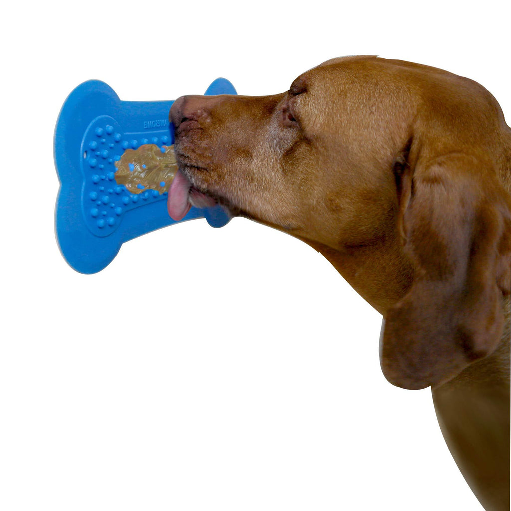 [Australia] - Lick Lick Pad - The Original Slow Feeder Dog Distraction Device | Veterinarian Used Lick Mat to Soothe While Bathing, Grooming, Training and More | Suction to Wall and Add Peanut Butter | Large Large - 1 Pack Blue 
