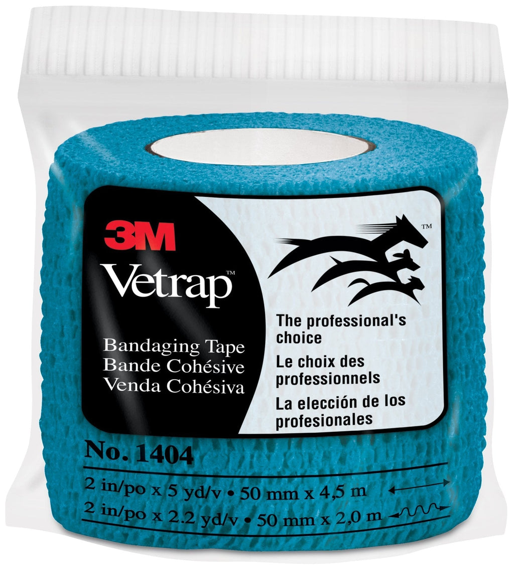 3M Pet Care 1404T 4" x 5 yd Vetrap Bandaging Tape, Teal - PawsPlanet Australia