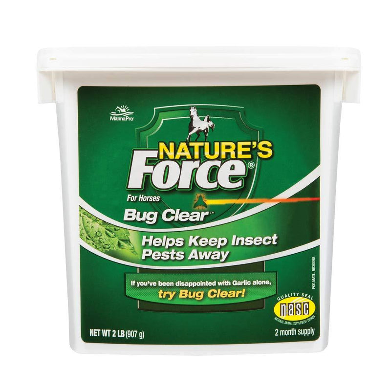 Manna Pro Nature's Force Bug Clear | All Natural Equine Supplement for Insect Control | 2 Pounds - PawsPlanet Australia