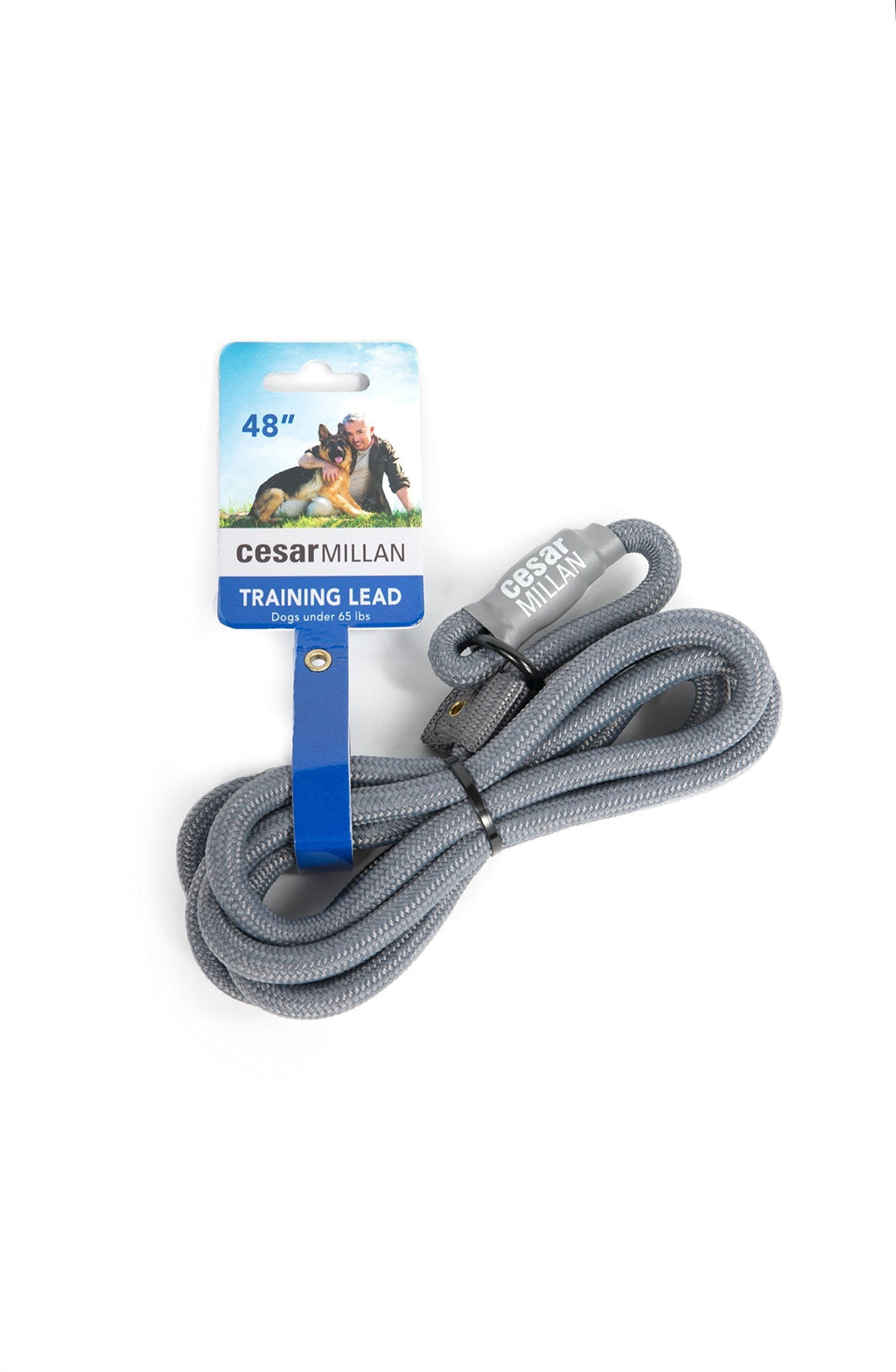 Cesar Millan Slip Lead Leash - Slip Collar Training Lead Gives You Greater Control and The Ability to Make Quick and Gentle Corrections Small Grey - PawsPlanet Australia
