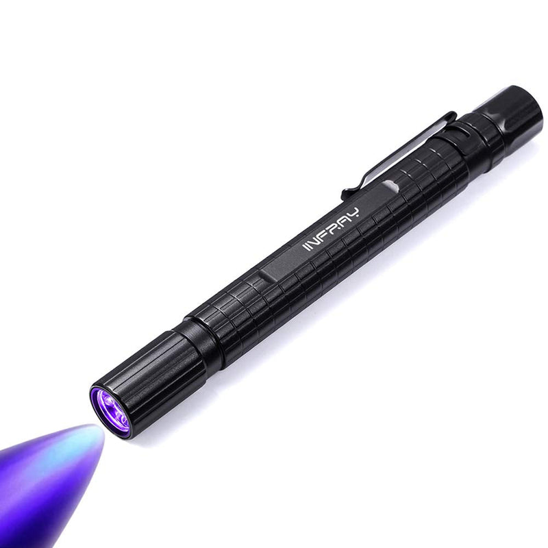 Infray Pen Flashlight Black Light, Zoomable, Small 395nm Blacklight Detector for Dog Urine & Dry Stain. IPX5 Water-Resistant, Powered by 2AAA Batteries - PawsPlanet Australia