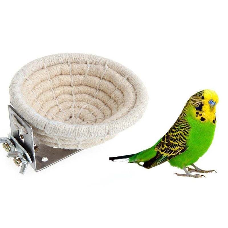 [Australia] - Hypeety Handmade Cotton Rope Bird Breeding Nest Bed for Small Parrots Budgie Parakeet Cockatiel Parakeet Conure Canary Finch Lovebird 
