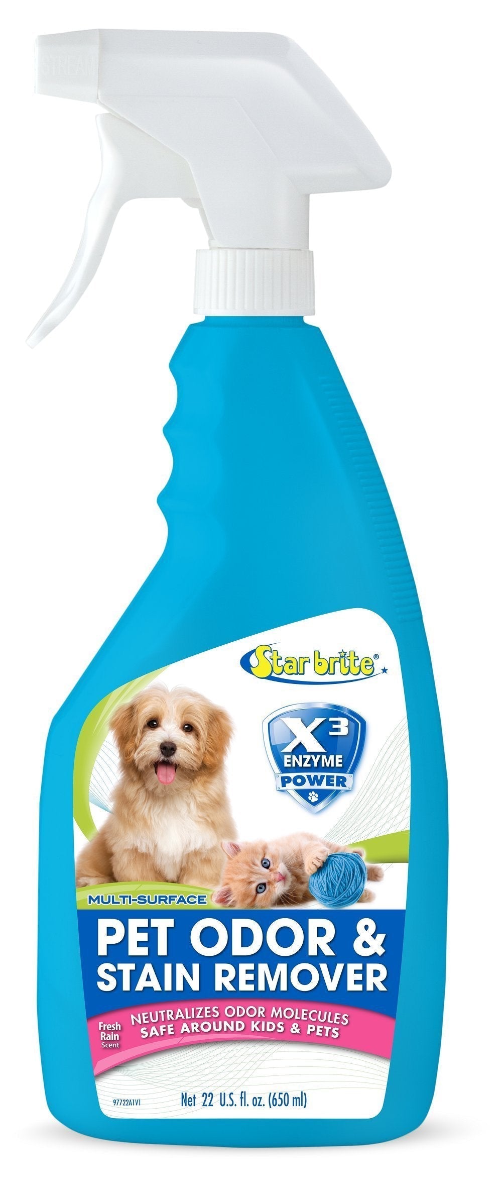 [Australia] - Star brite Multi-Surface Pet Odor & Stain Remover Spray - Triple Enzyme Neutralizer 