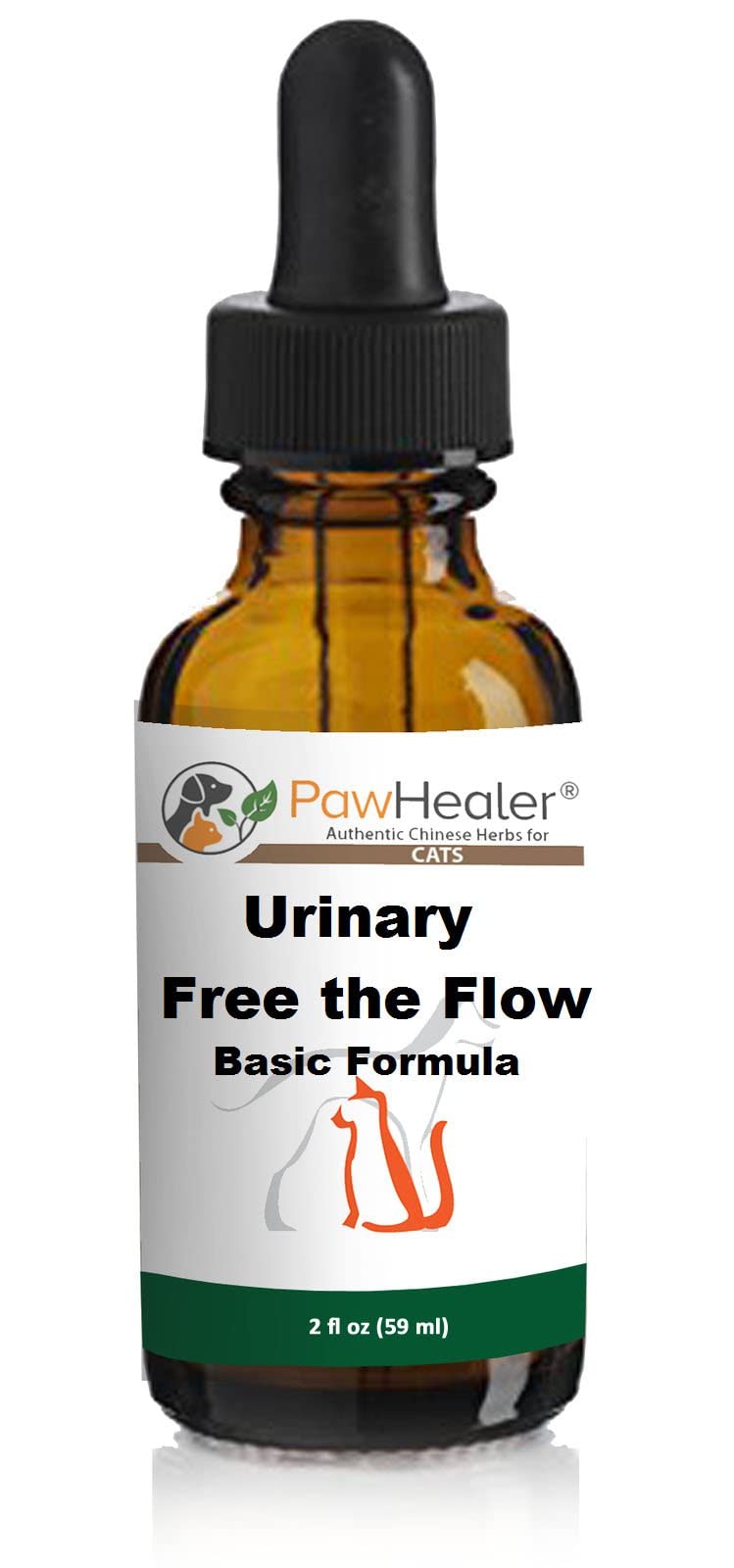 PawHealer Cat Bladder Remedy for Stones & Crystals: 2 fl oz (59 ml) - Urinary Free The Flow - Basic - Works Great for Over 10 Years in The Herbal Business. … - PawsPlanet Australia