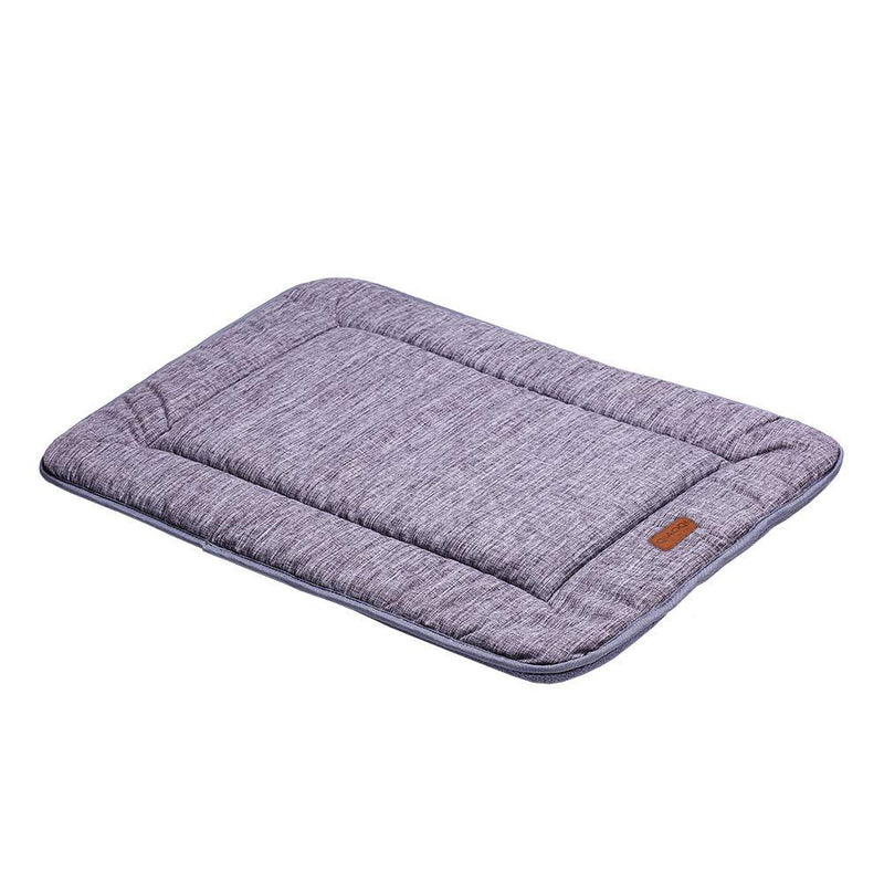 [Australia] - QIAOQI Dog Bed Kennel Pad Waterproof Crate Mat Washable Orthopedic Antislip Beds Dense Memory Foam Cushion Padding Bolster | Perfect Sleep Bedding Pads for Carrier Cage 23-inch Grey 