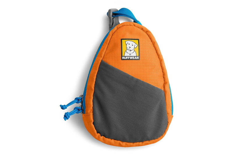 RUFFWEAR, Stash Bag Pickup Bag Dispenser for Dog Owners Orange Poppy - PawsPlanet Australia