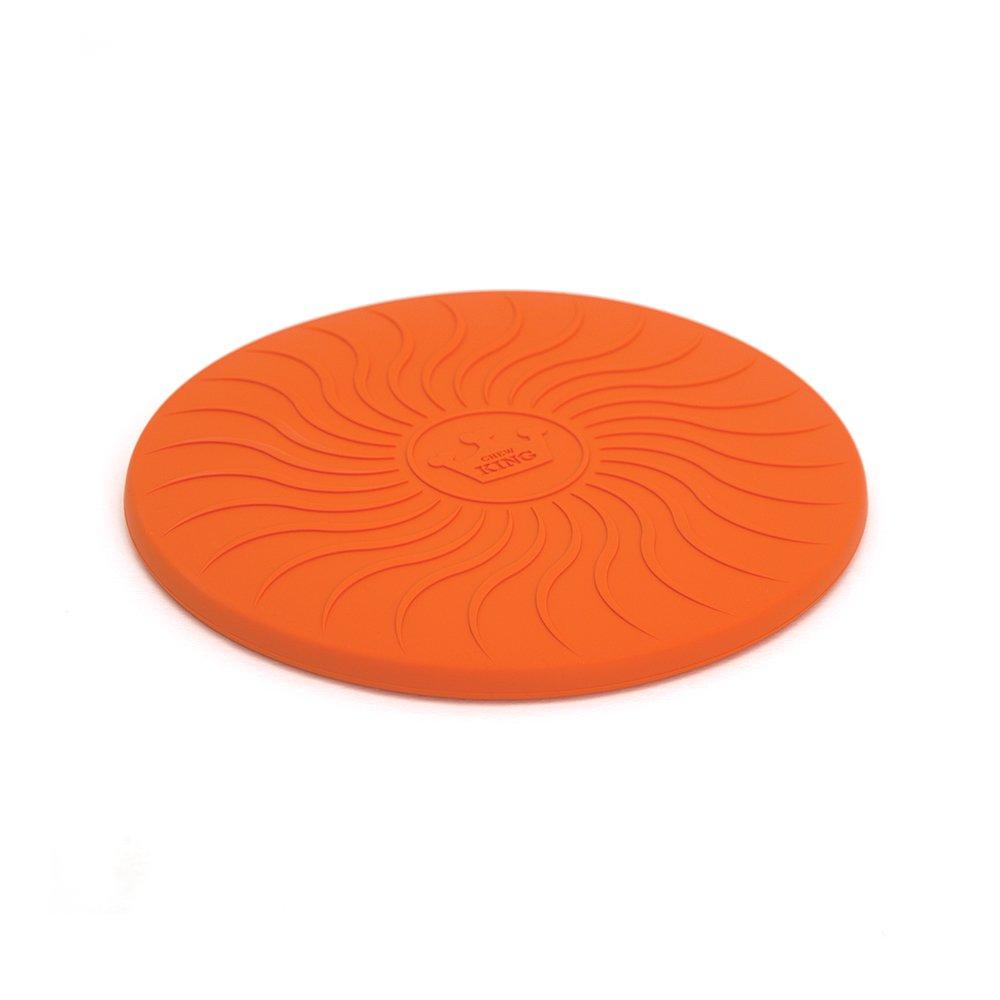 [Australia] - Play King Flying Disc, Safety Silicone Saucer, Flying Disc, Safety Silicone Saucer, 10.75 Inch Dog Play Toy Orange 