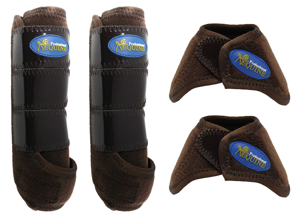 [Australia] - Professional Equine Horse Medium Sports Medicine Splint Bell Boots 4143B 