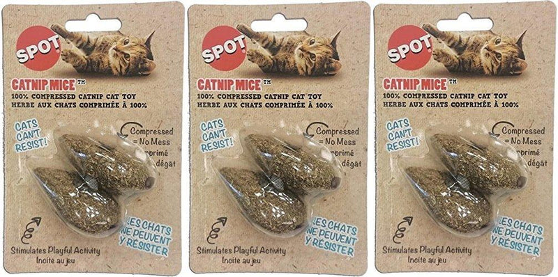 [Australia] - (6 Pack) Ethical Pet 100-Percent Catnip Candy Mice Cat Toy (3 Packages each Containing 2 Toys) 