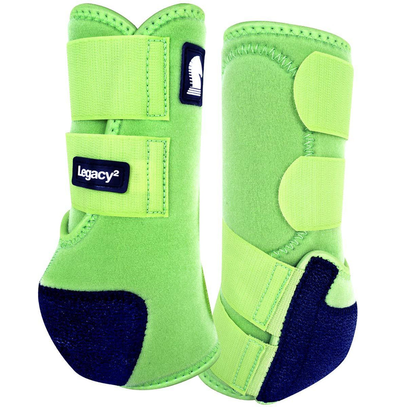 [Australia] - Classic Equine Legacy2 Support Boot, Hind, Medium, Lime Green 