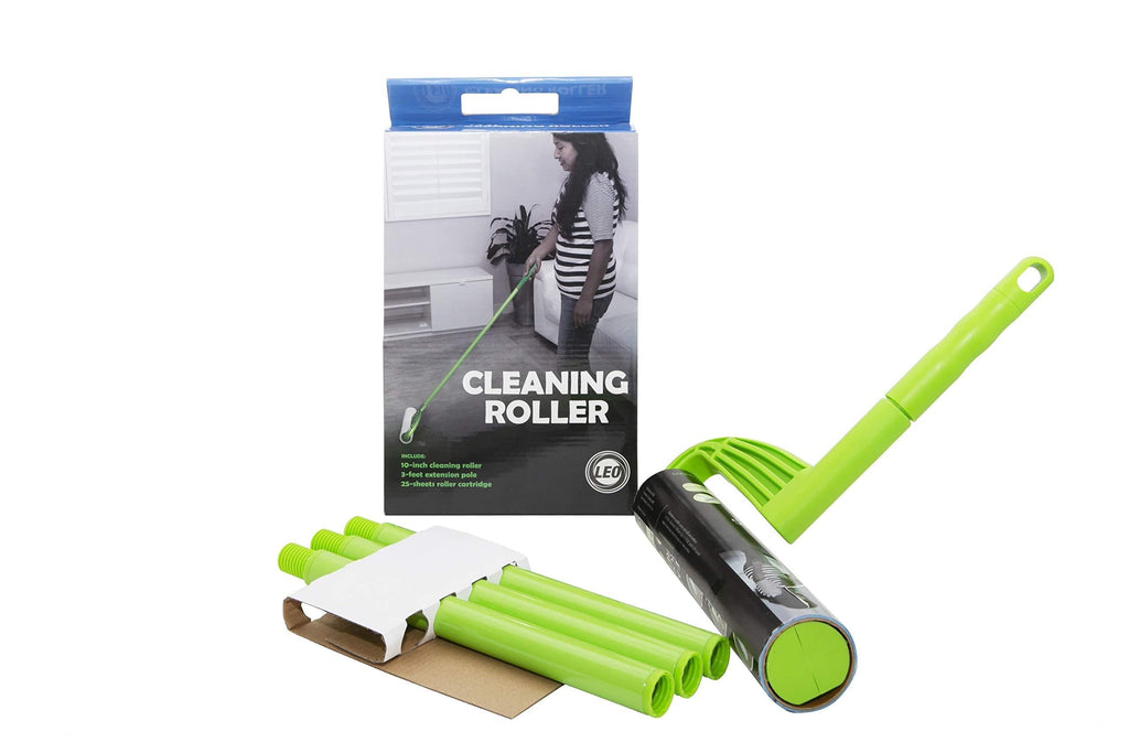 [Australia] - Leo Cleaning Roller with extendable Handle (with 25 Sheets) Pet's Hair Remover & Household Cleaning Great for Dog and Cat Hair Cleaning and Removal 