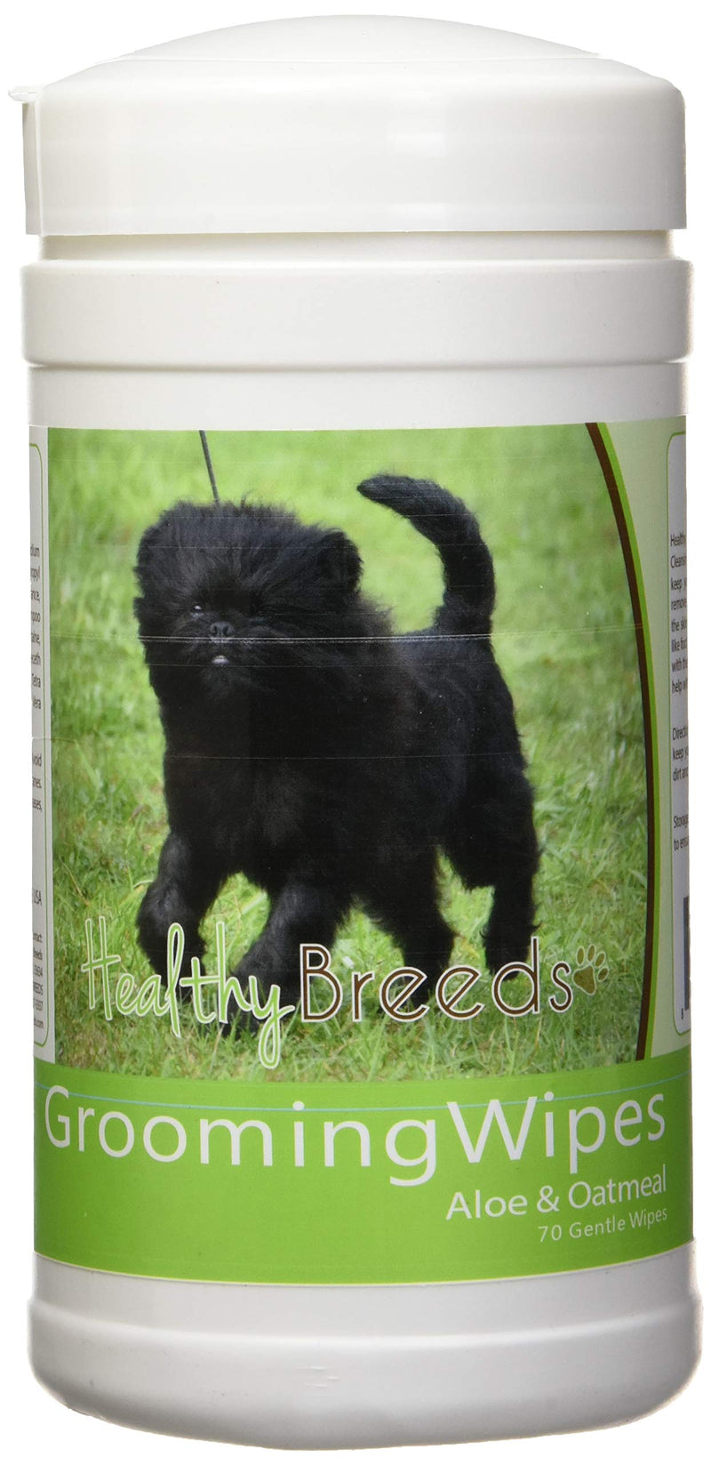 Healthy Breeds Dog Multipurpose Grooming Wipes with Aloe & Oatmeal - Over 200 Breeds - 70 Wipes Affenpinscher - PawsPlanet Australia