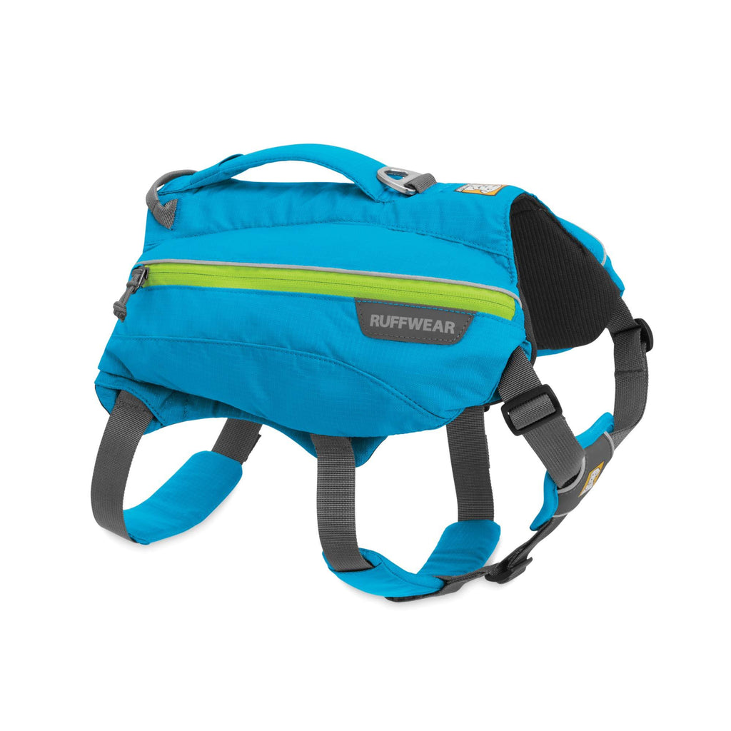 [Australia] - RUFFWEAR - Singletrak Dog Pack, Hiking Backpack with Hydration Bladders Small Blue Dusk 