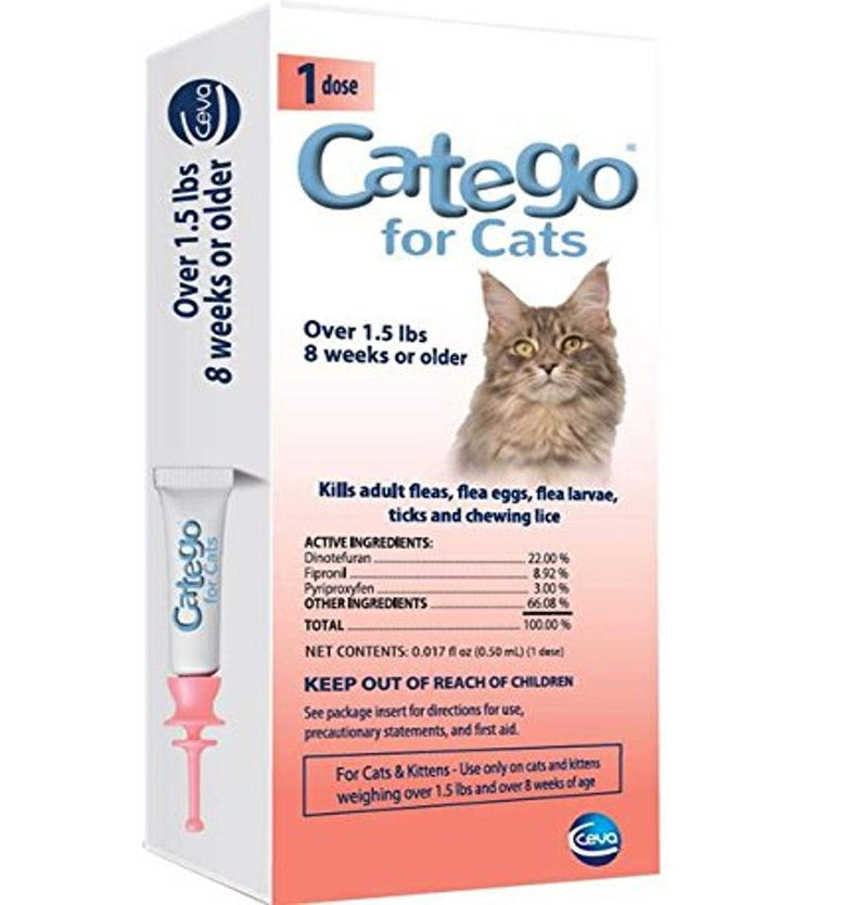 Catego Flea & Tick Control for Cats (Single Dose) - PawsPlanet Australia