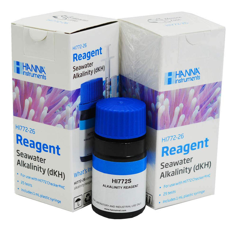 Hanna Instruments Two Pack HI772-26 (HI755-26) Alkalinity Checker Reagent for 50 tests - PawsPlanet Australia