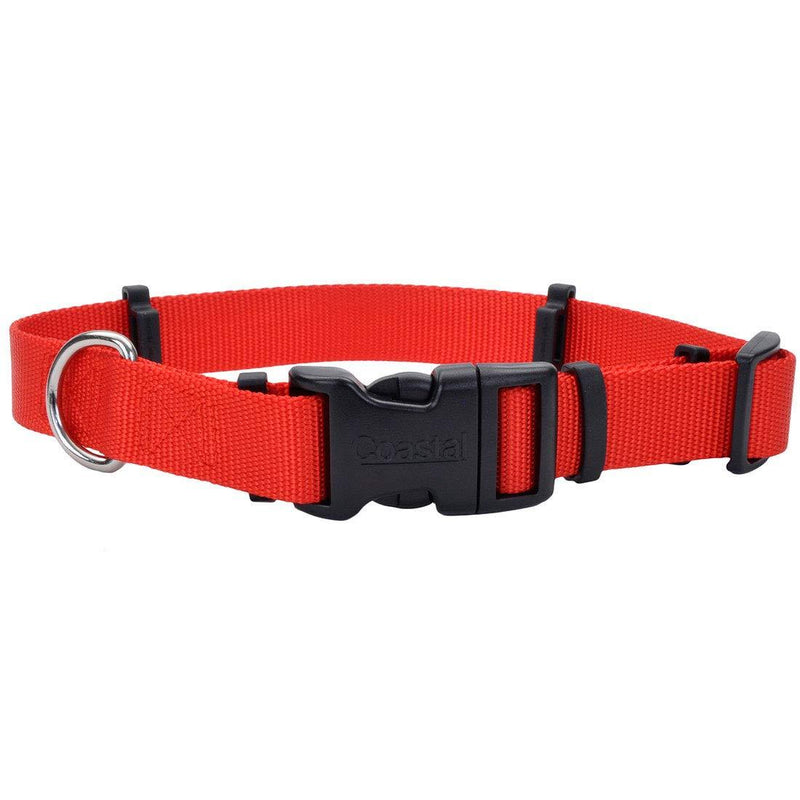 Coastal - Secureaway Flea Collar Protectors, Red, 1" x 18"-26" - PawsPlanet Australia