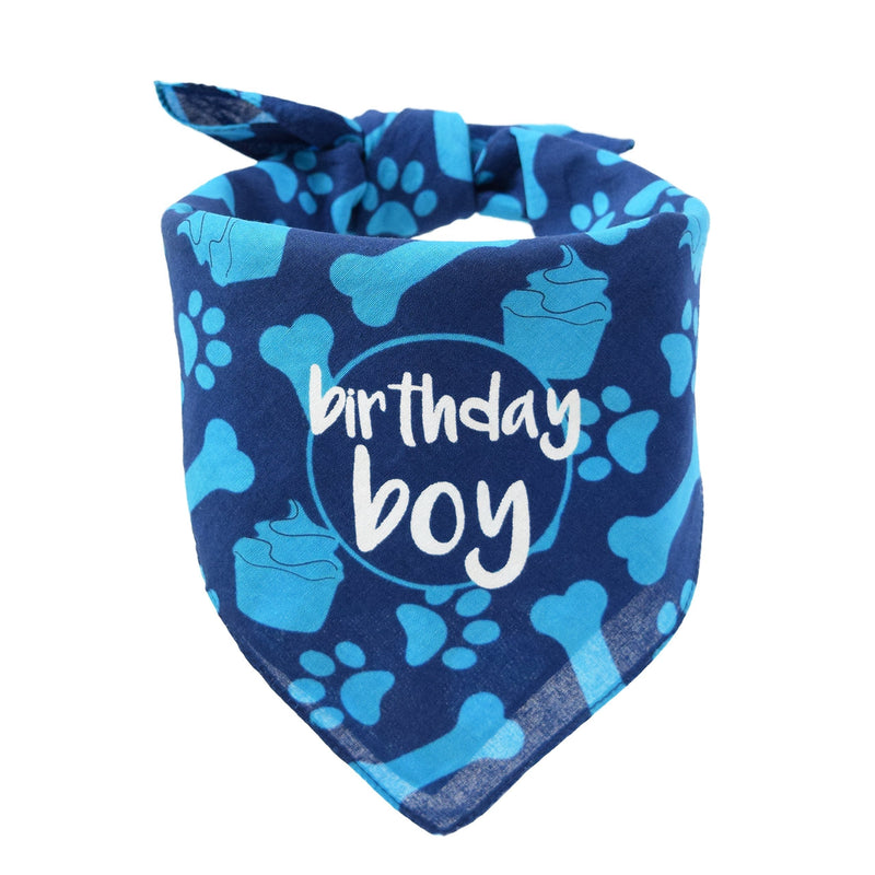 [Australia] - hecho Dog Birthday Bandana - Boy 