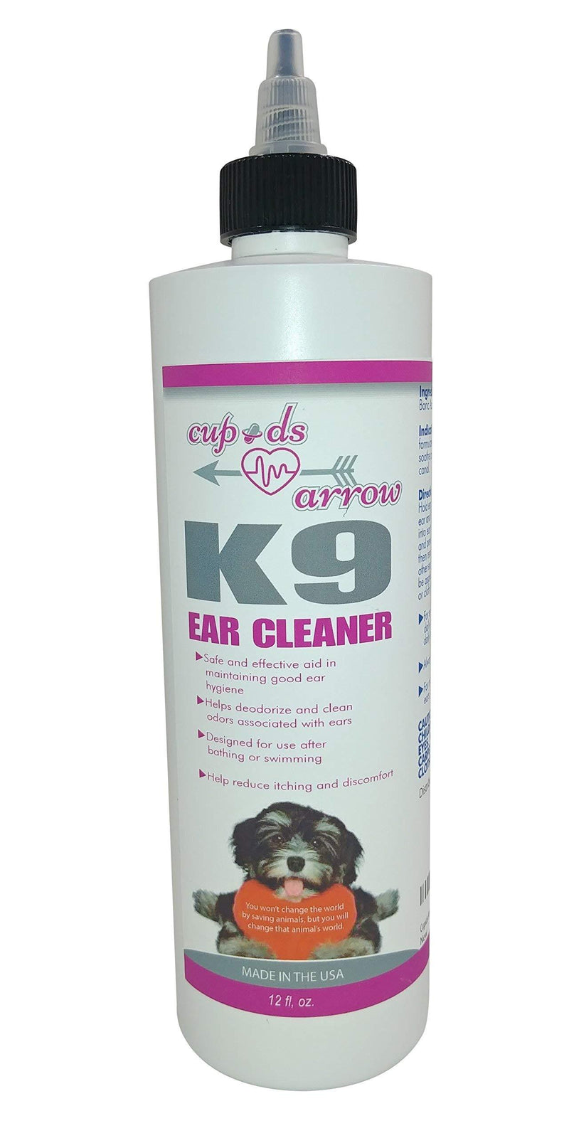 K9 Ear Cleaner – Infection Treatment – Effective Results - Advanced Purple Solution – 12 oz – Made in USA - PawsPlanet Australia