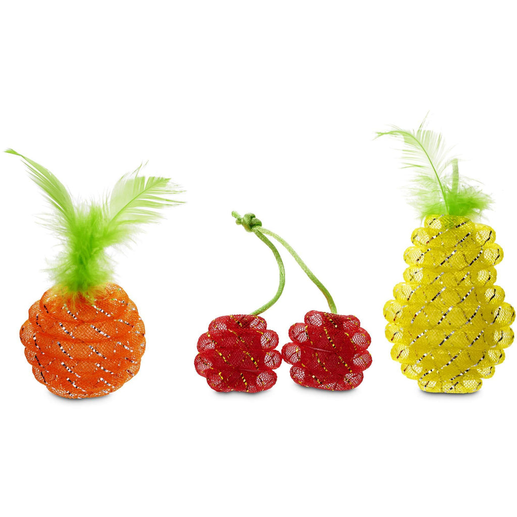 [Australia] - Leaps & Bounds Mesh Fruit Cat Toy in Assorted Styles, Regular 