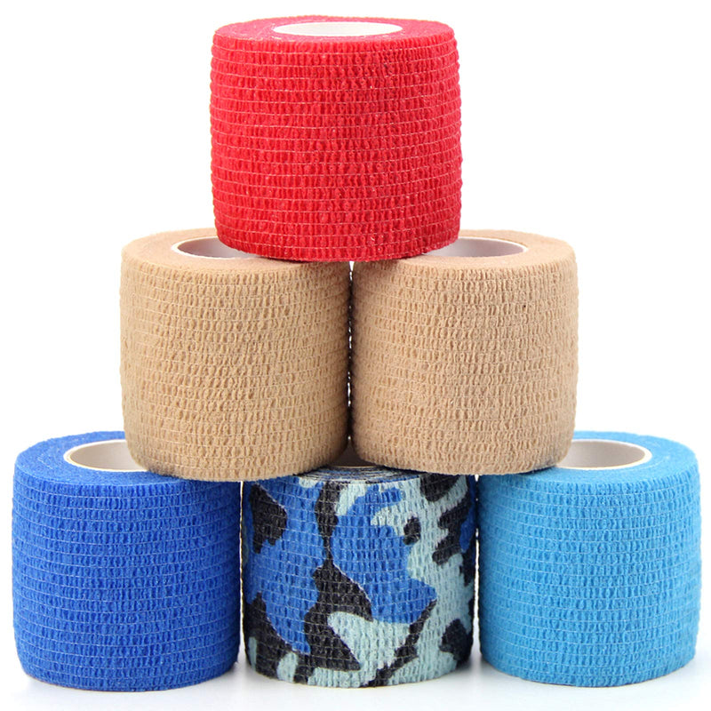MUEUSS Vet Wrap Pet First Aid Tape Waterproof Self Adherent Cohesive Bandage for Dogs Cats Horses Breathable Non-Woven Elastic Self Adhesive Sport Tape for Knee Ankle 2inches 6rolls Mix Color - PawsPlanet Australia