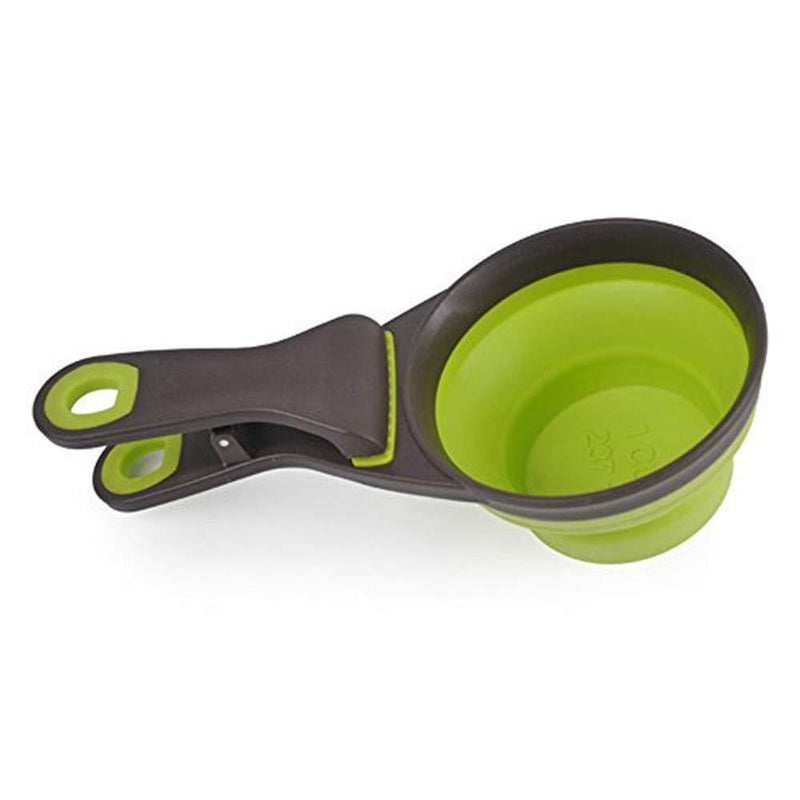 [Australia] - Collapsible Measuring Cups for Dog Cat Food Water Scoop Sealing Clip Cup 