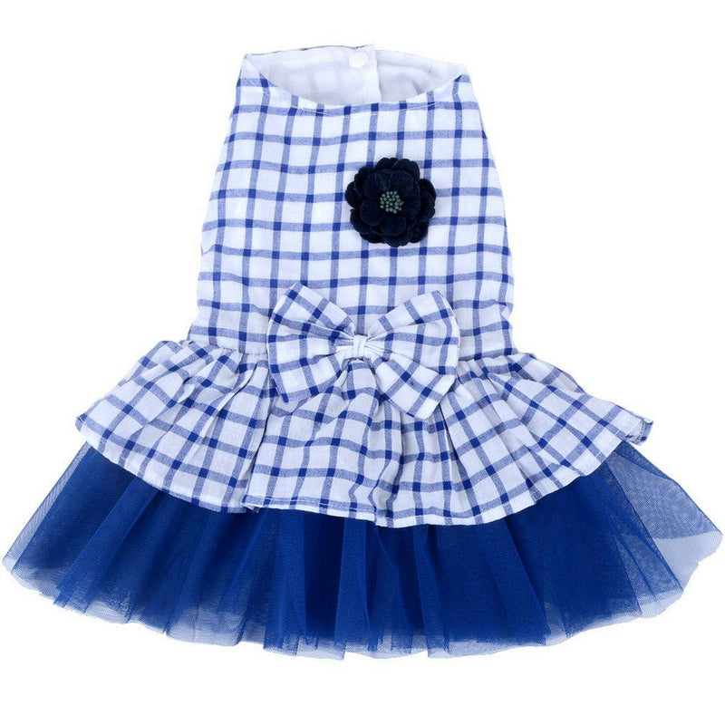 [Australia] - SMALLLEE_LUCKY_STORE Pet Dresses Small Dog & Puppies XL Blue 