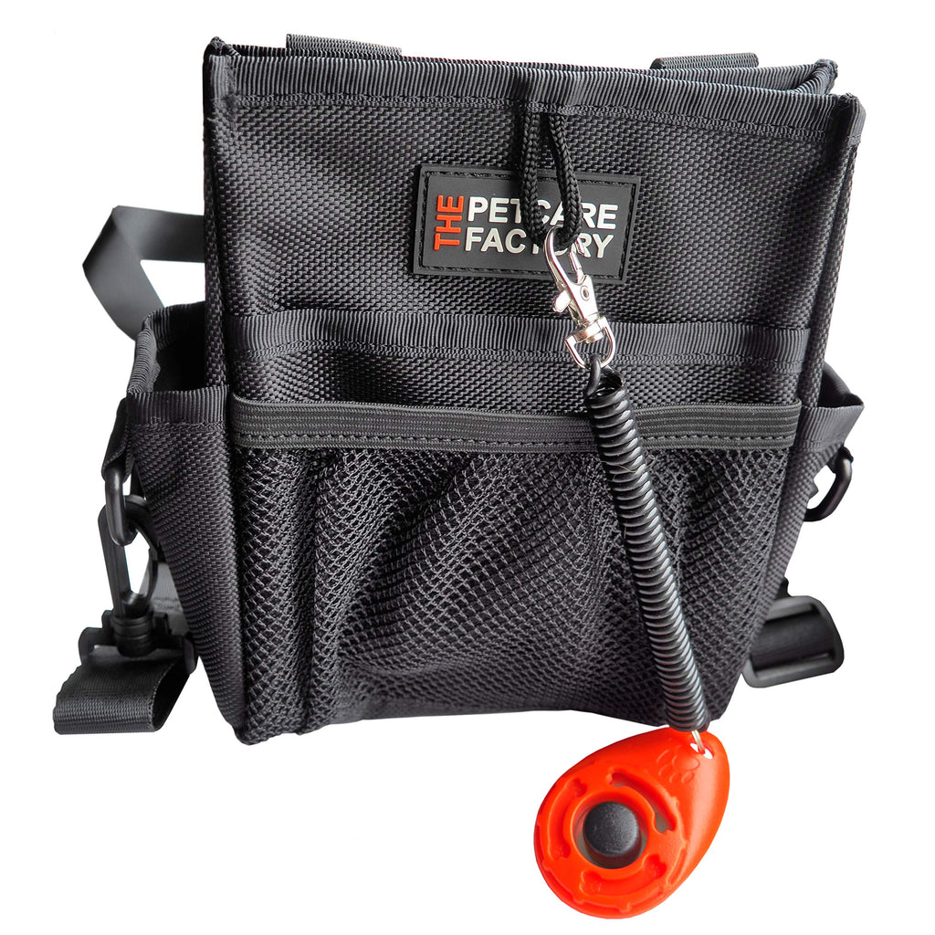 The Petcare Factory Ultimate Dog Training Treat Pouch (Black) Black - PawsPlanet Australia