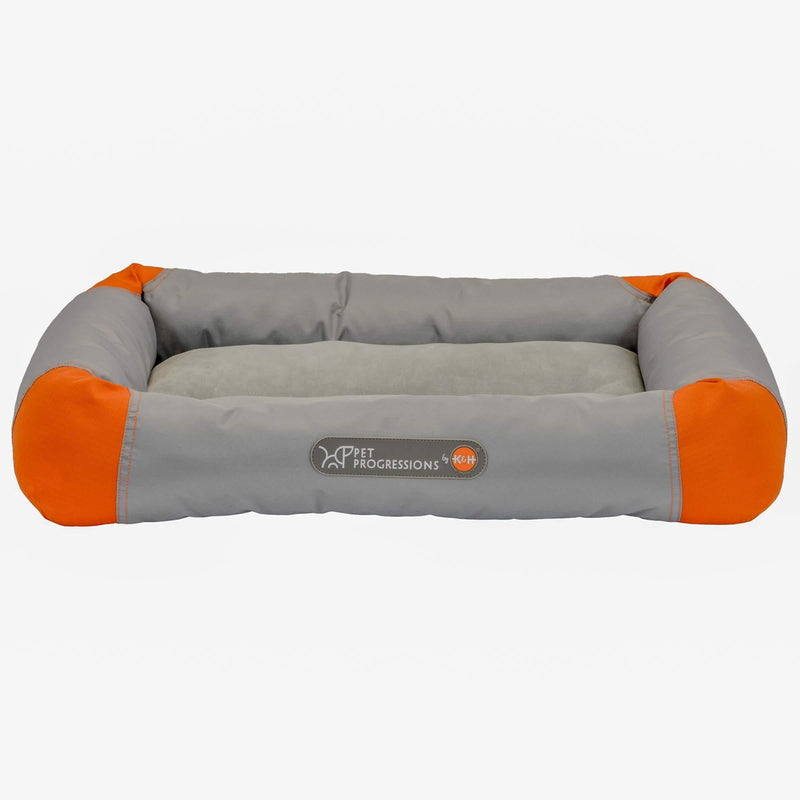 [Australia] - Pet Progressions by K&H -Waterproof Puppy Bolster Pet Pad - Piddle Proof, Stain & Odor Resistant, and Tear Resistant for Puppies & Adult Dogs Small (18" x 23") Grey 