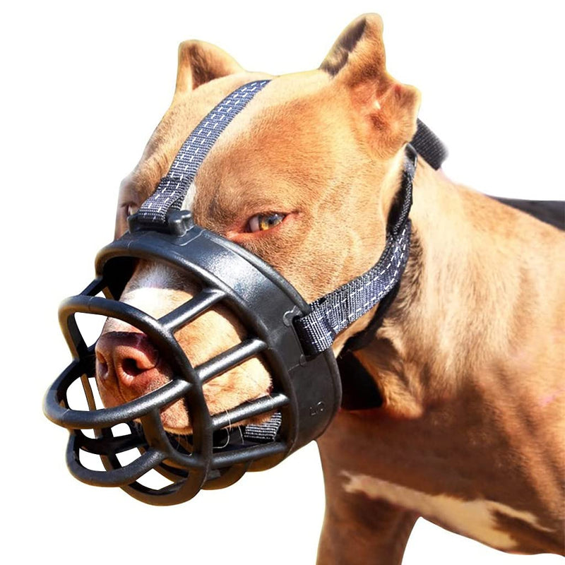 Dog Muzzle-Soft Basket Muzzle for Dogs Adjustable and Comfortable Secure Fit,Best Muzzle to Prevent Biting Size-1 - PawsPlanet Australia
