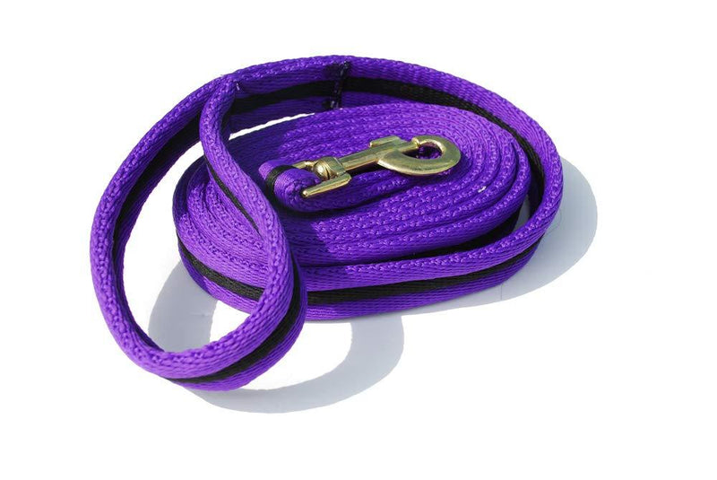 Rhinegold Padded Lead Purple/Black - PawsPlanet Australia
