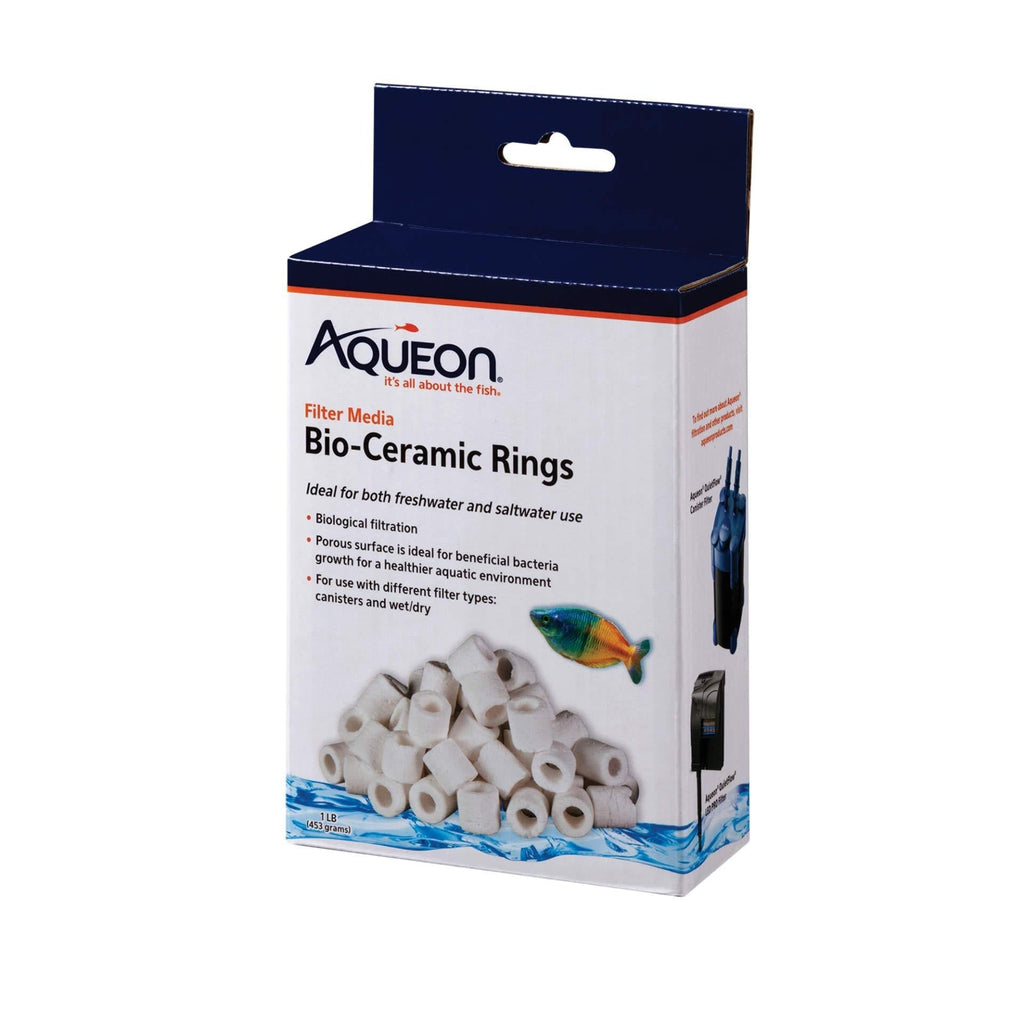 [Australia] - Aqueon Aq QF Bio-Ceramic Ring Media, Black, 1lb, Model Number: 15905073165 