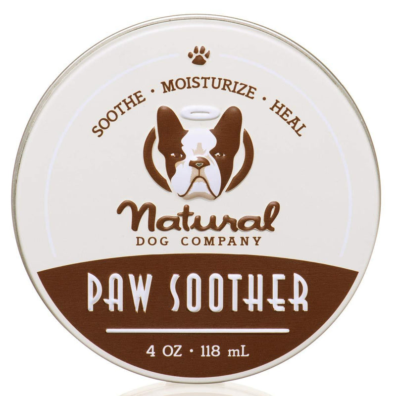 Natural Dog Company Paw Soother, Heals Dry, Cracked, Irritated Dog Paw Pads, Organic, All Natural Ingredients 4 Ounce (Pack of 1) - PawsPlanet Australia