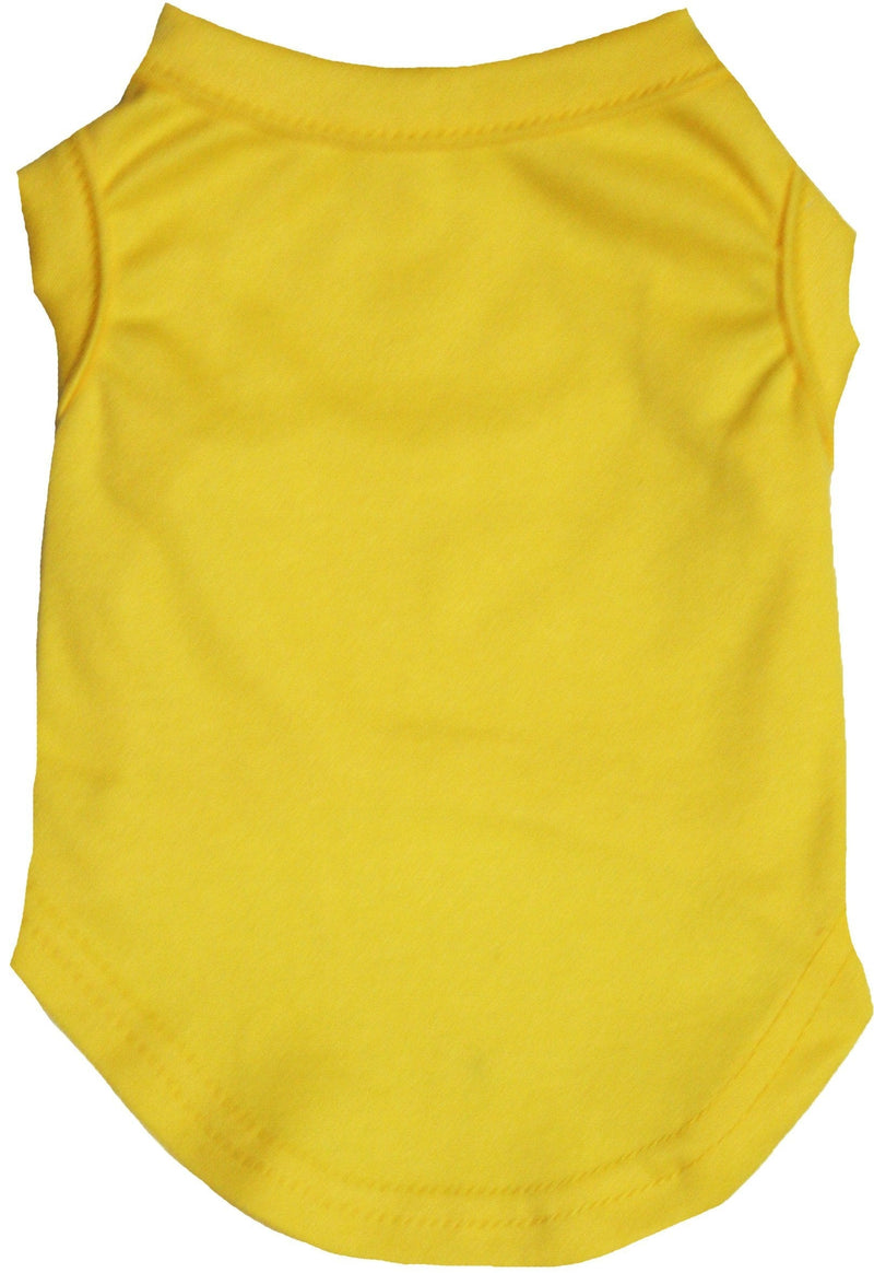 [Australia] - Petitebella Plain Shirt Puppy Dog Clothes X-Large Yellow 
