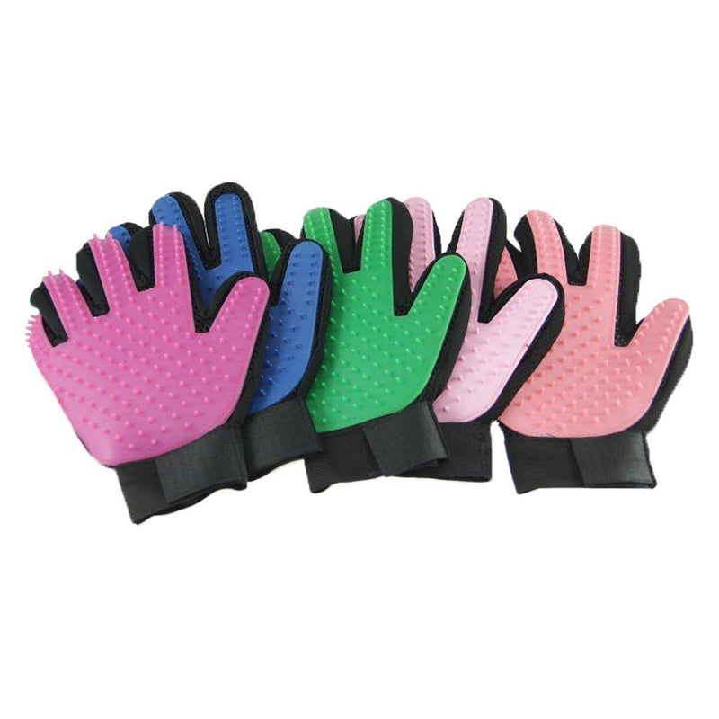 [Australia] - Playton Pet Grooming Glove - Premium deshedding Hair Removal Mitt-Perfect for Dogs, Cats, Horses, and Other Pets. Great for Long and Short Fur. blue 