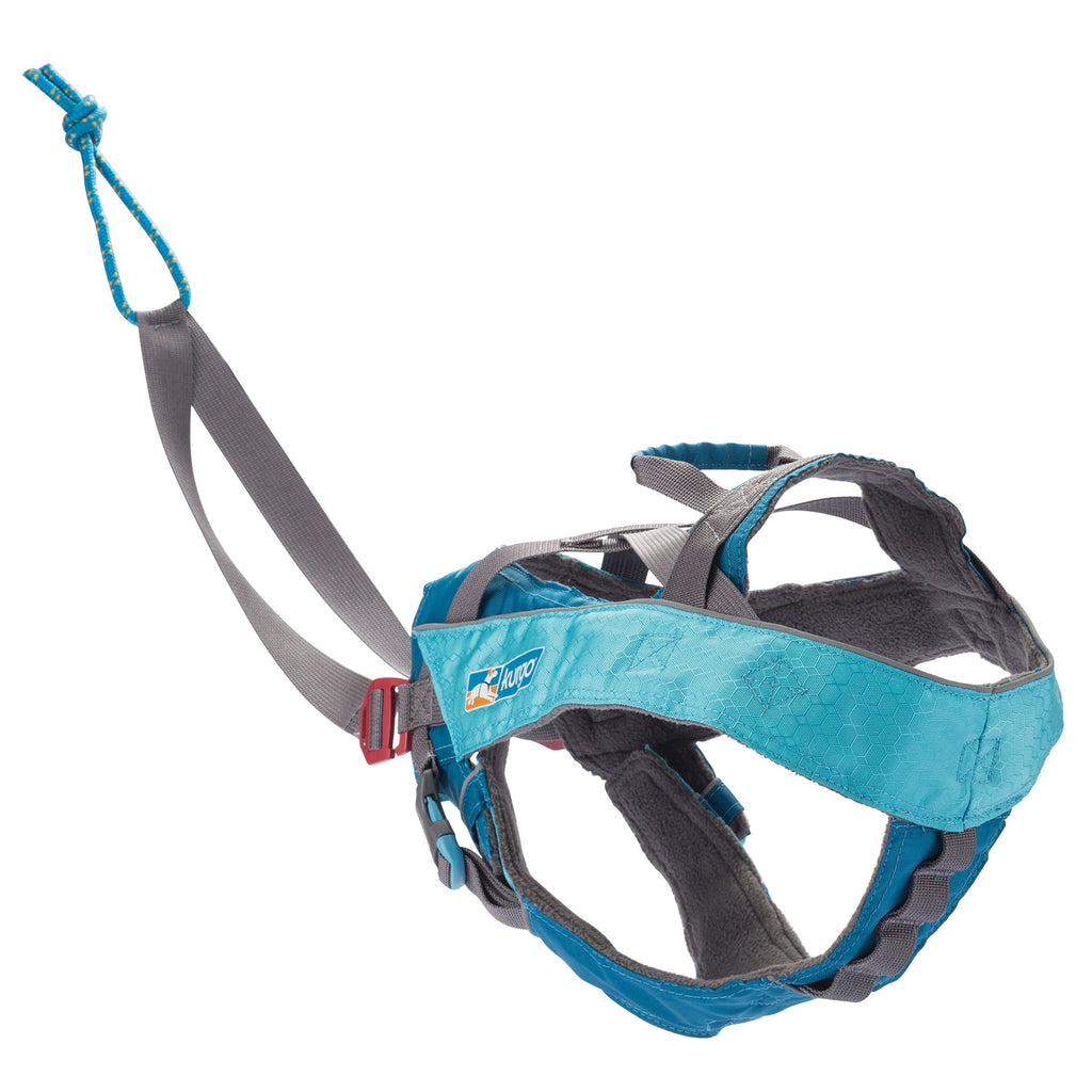 [Australia] - Kurgo Pulling Dog Harness | Running Weight Pull Harness for Dogs | Canicross, Skijoring, Bikejoring, Skatejoring, Carting | Reflective Trim | Long Hauler Joring Harness | For Small, Medium, Large Pets 