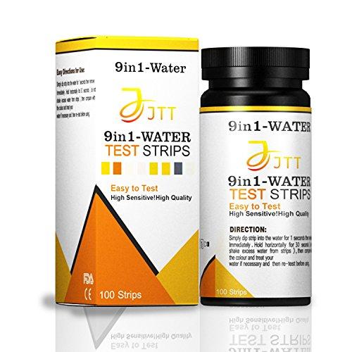 [Australia] - JTT 9 in 1 Water Test kit 100ct,Test for Drinking Water, Aquarium,Pool & Spa;Best Kit for Accurate Water Quality Testing,Instant Results -PH - Free Chlorine - Total Hardness + More 